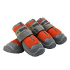 Breathable Dog Shoes Size 6 (6.5cm) Orange - 4 Pack