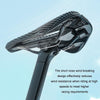 WEST BIKING Road Bicycle Carbon Fiber Ultralight Breathable Seat(Black)