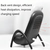 JP-wxc Chair Shape Wireless Charger with Amplifier Function(White)