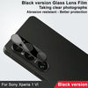 For Sony Xperia 1 VI IMAK Rear Camera Lens Glass Film Black Version