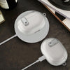 For Apple Beats Studio Buds / Buds+ Clear Electroplated Acrylic Headset Protective Case(White)