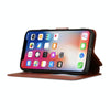 For iPhone X / XS Calf Texture Magnetic Buckle Horizontal Flip Leather Case with Holder & Card Slots & Wallet & Photo Frame(Brown)