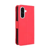For Samsung Galaxy A36 5G Skin Feel Calf Texture Card Slots Leather Phone Case(Red)