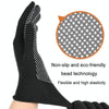 5pairs Outdoor Breathable Non-slip Particle Silicone Hiking Riding Nylon Gloves Thin Mittens(Grey)