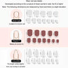 24pcs/box Handmade Nail Glitter Nail Jelly Glue Finished Patch, Color: BY1088(Wear Tool Bag)