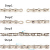 3 Pairs Bicycle Chain Magic Buckle Chain Joint, Model:KM- 9 Speed