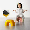 Simple Circular Small Bench Home Round Children Stool for Shoe Stool(Yellow)