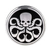 4 PCS Car-Styling Skull Pattern Wheel Hub Decorative Sticker, Diameter: 5.8cm