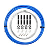 7 in 1 Universal PVC Bicycle Variable Speed Cable Tube Set(Blue)