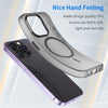 For iPhone 14 Pro Max MagSafe Frosted Translucent TPU + PC Full Coverage Phone Case(Black)
