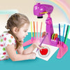 Children Multifunctional Projection Writing Drawing Board, without Watercolor Pen(Purple)