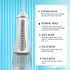 350ML Water Tank Oral Irrigator Rechargeable 5 Gear Adustable Water Flosser, Spec: White+Blue Tank