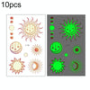 10 PCS Waterproof Luminous Tattoo Stickers Gradient Temporary Tattoo Stickers(Ei-133)