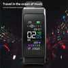 K50+ 0.96 inch Leather Band Earphone Detachable Life Waterproof Smart Watch Support Bluetooth Call(Black)