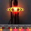 Bicycle Tail Light Intelligent Wireless Remote Control Turn Signal Warning Light(Black)