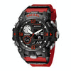 SMAEL 8055 Large Dial Sports Outdoor Waterproof Luminous Multifunctional Electronic Watch(Red)