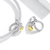 Infinite Love S925 Sterling Silver Necklace Charm DIY Beaded Bracelet Sterling Silver Accessories