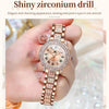 OLEVS 9943 Women Diamond Waterproof Quartz Watch(Rose Gold Roman)