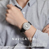 EUTOUR E030 Magnetic Ball Men Bezel-Free Design Watch(Black)