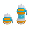 Outdoor Sports Anti-fall Water Bottle Portable Leak-proof Silicone Folding Cup, Shape: Volleyball(550ml)