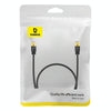 Baseus PCWL-A105 High Speed CAT7 10Gigabit Ethernet Slender Cable, Length:0.5m(Black)
