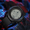 SANDA 2128 Astronaut Waterproof Luminous Electronic Watch(Black)