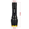 LT-TJ CREE XM-L T6 5-Modes LED Flashlight , 2000 LM Adjustable Focus with Bicycle Tail Light & Mounting Clip