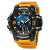 SMAEL 8049 Waterproof Sports Watch Men Multi-function Night Light Electronic Watch(Orange)