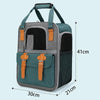Foldable Pet Carrier Backpack, Green, for Small Cats & Dogs