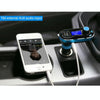 Bluetooth Tacking Handsfree Car Kit FM Transmitter with Remote Control, 2.1A Dual Car Charger, For iPhone, Galaxy, Sony, Lenovo, HTC, Huawei, and other Smartphones