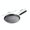 Non-Adhesive Pan Cake Crust Omelette Breakfast Pancake Pan, Colour: Black 8 inch