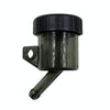 2 PCS Motorcycle Modification Accessories Off-Road Vehicle Large Displacement Straight Pump Transparent Oil Cup Brake Pump Modified Oil Pot(Oblique Black)