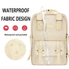 Cwatcun D78 Camera Laptop Backpack Bag With Detachable Insert Camera Case(Creamy White)
