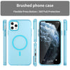 For iPhone 11 Pro Max MagSafe Frosted Translucent TPU + PC Full Coverage Phone Case(Blue)
