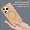 For iPhone 14 Pro Max MagSafe Frosted Translucent TPU + PC Full Coverage Phone Case(Orange)