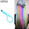 10 PCS Chemical Fiber Wig One-Step Gradient Color Single Card Wig, Stretched Length:24inches(46#)
