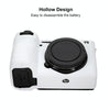For Sony ILCE-6700 / A6700 Litchi Texture Soft Silicone Protective Case(White)
