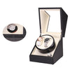 5 Gear Mechanical Automatic Watch Box Electric Motor Watch Shaker, US Plug, Style:Ostrich Pattern(White)