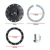 Car Modification Universal Fuel Cell Gas Tank Filler Cap with Nut(Black)