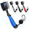 Retractable Golf Club Cleaning Brush Groove Cleaner Golf Accessories(Blue)