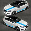 5 in 1 Car Styling Stripe Hood PVC Sticker Auto Decorative Sticker (Blue)