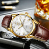 OLEVS 6896 Men Multifunctional Luminous Waterproof Quartz Watch(White)