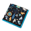 Palm Jungle Eye Pattern Ladies Simulation Silk Small Square Scarf, Size:60 x 60cm(White)