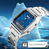 SKMEI 1220 Multifunctional Men Outdoor Business Noctilucent Waterproof Double Display Steel Watchband Wrist Watch (Blue)