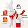 Reflective Dog Harness Vest, Red XL - Anti-Breakaway, Breathable Mesh