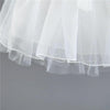 Girls Splicing Lace Mesh Princess Dress with Bow-knot, Kid Size:90cm(Green)