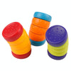 Stress Relief Cube EDC Push Cards Fingertip Spinning Office Stress Relief Twister Novelty Toy(Red Yellow)