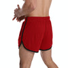 XXL Three Pants Men Gym Shorts Quick Dry Swimming Trunks(Red)