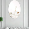 30cm x 20cm Oval Acrylic Mirror Stereo Wall Stickers Home Decoration Soft Mirror(Gold)