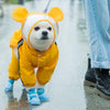 Waterproof Dog Raincoat, Yellow Bear, Small (S)
